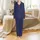His & Hers Matching Elegant EM Monogram Cotton Sleep Set Satin Pajamas Set - 2