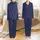 His & Hers Matching Elegant EM Monogram Cotton Sleep Set Satin Pajamas Set - 1