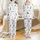 Miniature Schnauzer Lover: Cheerful Cartoon Gray Dog All-Over Print Pajama Set Satin Pajamas Set - 1