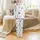 Miniature Schnauzer Lover: Cheerful Cartoon Gray Dog All-Over Print Pajama Set Satin Pajamas Set - 2