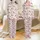 Family Matching Christmas: Whimsical Opossum Santa Hat Pattern Spandex Pajamas Satin Pajamas Set - IGQKGSQYPI