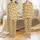 Women's Funny White Geese Christmas Pajama Set with Santa Hats Satin Pajamas Set - 1
