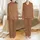 Cheerful Gingerbread Pattern Print: Whimsical Cookie Figures & White Dots Design Satin Pajamas Set - 1