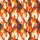 Vibrant Flame Wool Knit Snowflake Pattern - Cozy Fall Winter Aesthetic Satin Pajamas Set - 4