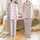 Women's Soft Polyester Pajamas: Playful Scattered Heart Print - 3pc Long Pants Sleep Set Satin Pajamas Set - 1
