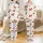 Women's Watercolor Highland Cow & Wildflower Button-Front Pajamas Satin Pajamas Set - 1