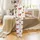 Women's Watercolor Highland Cow & Wildflower Button-Front Pajamas Satin Pajamas Set - 2