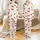 Women's Fluffy Highland Calf & Delicate Wildflower Satin Lounge Ensemble Satin Pajamas Set - 1