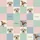 Dog Lovers' Soft Pastel Pink Blue Mint Green Checkerboard Labrador Puppy & Chihuahua Portraits with Names Satin Pajamas Set - 4