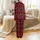 Men's Highland Cow Sleepwear: Red Bull Print & Thistle Pattern - All-Over Farm Animal Lounge Garment Satin Pajamas Set - 3