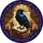 Dark Academia Fans' Tiffany Stained Glass Raven Books Library Amber Violet Sapphire Mosaic Pattern Stained Glass Suncatcher - 7