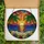 Nature Enthusiasts' Vibrant Orange Yellow Stained Glass Tropical Sunset Ocean Beach Mosaic Stained Glass Suncatcher - 6