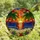 Nature Enthusiasts' Vibrant Orange Yellow Stained Glass Tropical Sunset Ocean Beach Mosaic Stained Glass Suncatcher - 4