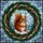 Winter Nature Lovers' Intricate Stained Glass Red Squirrel Snow Candle Wreath Mosaic Jewel Tones Stained Glass Suncatcher - 7