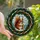 Winter Nature Lovers' Intricate Stained Glass Red Squirrel Snow Candle Wreath Mosaic Jewel Tones Stained Glass Suncatcher - xdX7Ci-GwT