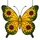 Nature Lovers' Tiffany Stained Glass Butterfly Ornate Sunflower Luminous Yellow Golden Emerald Green Design Stained Glass Suncatcher - 7
