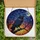 Nature Lovers' Majestic Raven Crescent Moon Tiffany Stained Glass Jewel Tone Design Stained Glass Suncatcher - 6