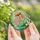 Women's Enchanted Stained Glass Fairy Jewel Tone Pink Red-Orange Green Teal Nature Mosaic Stained Glass Suncatcher - 5
