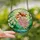 Women's Enchanted Stained Glass Fairy Jewel Tone Pink Red-Orange Green Teal Nature Mosaic Stained Glass Suncatcher - 2