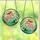 Women's Enchanted Stained Glass Fairy Jewel Tone Pink Red-Orange Green Teal Nature Mosaic Stained Glass Suncatcher - 1