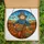 Autumn Lovers' Whimsical Tiffany Glass Scarecrow Blue Orange Plaid Pumpkin Harvest Design Stained Glass Suncatcher - 6