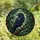 Nature Lovers' Iridescent Raven Stained Glass Art, Teal Beak, Emerald Forest Mosaic Stained Glass Suncatcher - G2MXVppx_2