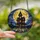 Gothic Art Enthusiasts' Intricate Stained Glass Victorian Haunted House Moonlit Bat Mosaic Orange Purple Blue Stained Glass Suncatcher - 2