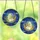 Fantasy Art Lovers' Stained Glass Ghost Reading Moon Mosaic in White Amber Blue Jewel Tones Stained Glass Suncatcher - 1