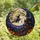 Witchcraft Fans' Tiffany Stained Glass Halloween Witch Moon Haunted House Deep Violet Orange Night Stained Glass Suncatcher - 4