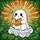 Whimsical Art Enthusiasts Stained Glass Cute Ghost Reading Orange Book Pink Butterfly Sunbeam Foliage Mosaic Stained Glass Suncatcher - 7