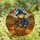 Autumn Lovers' Intricate Stained Glass Scarecrow Cobalt Blue Plaid Hat Pumpkin Field Mosaic Stained Glass Suncatcher - 4