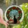 Feline Enthusiasts' Jewel Tone Stained Glass Black Cat Winter Window Wreath Mosaic Stained Glass Suncatcher - Bs-pzEMQlK