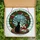 Feline Enthusiasts' Jewel Tone Stained Glass Black Cat Winter Window Wreath Mosaic Stained Glass Suncatcher - MpJs8-suDz