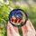 Holiday Enthusiasts' Tiffany Stained Glass Santa Red Suit Golden Moon Cosmic Sky Stained Glass Suncatcher - -JIgJm-DZ7