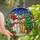 Holiday Enthusiasts' Jewel Tone Stained Glass Christmas Village Snowman Golden Retriever Intricate Mosaic Stained Glass Suncatcher - FpY-_1aTYu
