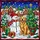 Holiday Enthusiasts' Jewel Tone Stained Glass Christmas Village Snowman Golden Retriever Intricate Mosaic Stained Glass Suncatcher - 7