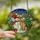Holiday Enthusiasts' Jewel Tone Stained Glass Christmas Village Snowman Golden Retriever Intricate Mosaic Stained Glass Suncatcher - jBaHLrfuci