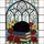 Cat Lovers' Tiffany Stained Glass Black Cat & Books Jewel Tone Floral Window Art Stained Glass Suncatcher - 7