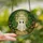 Cozy Aesthetic Fans' Deep Green Warm Yellow Stained Glass Whimsical Ghost Greenhouse Mosaic Stained Glass Suncatcher - 2