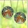 Nature Lovers' Intricate Jewel Tone Stained Glass Winter Squirrels Cozy Cabin Forest Mosaic Pattern Stained Glass Suncatcher - 1