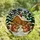 Nature Lovers' Intricate Jewel Tone Stained Glass Winter Squirrels Cozy Cabin Forest Mosaic Pattern Stained Glass Suncatcher - 4