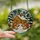 Nature Lovers' Intricate Jewel Tone Stained Glass Winter Squirrels Cozy Cabin Forest Mosaic Pattern Stained Glass Suncatcher - 2