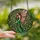Fantasy Art Lovers' Tiffany Style Stained Glass Fairy Intricate Rose Pink Green Forest Design Stained Glass Suncatcher - 2