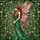 Fantasy Art Lovers' Tiffany Style Stained Glass Fairy Intricate Rose Pink Green Forest Design Stained Glass Suncatcher - 7