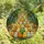 Cat Lovers' Whimsical Stained Glass Cat Christmas Tree Festive Jewel Tones Stained Glass Suncatcher - 4