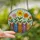 Art & Book Enthusiasts' Jewel Tone Stained Glass Books, Floral Patterns, Luminous Mosaic Sky Stained Glass Suncatcher - 2