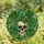 Botanical Art Admirers' Intricate Tiffany Stained Glass Monstera Skull Emerald Foliage Design Stained Glass Suncatcher - 4