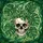 Botanical Art Admirers' Intricate Tiffany Stained Glass Monstera Skull Emerald Foliage Design Stained Glass Suncatcher - 7