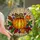 Autumn Lovers' Vibrant Tiffany Stained Glass Pumpkin & Autumn Floral Mosaic Stained Glass Suncatcher - 3