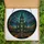 Halloween Enthusiasts' Tiffany Stained Glass Victorian Haunted Mansion with Glowing Jack-o'-lanterns & Bats in Jewel Tones Stained Glass Suncatcher - 6
